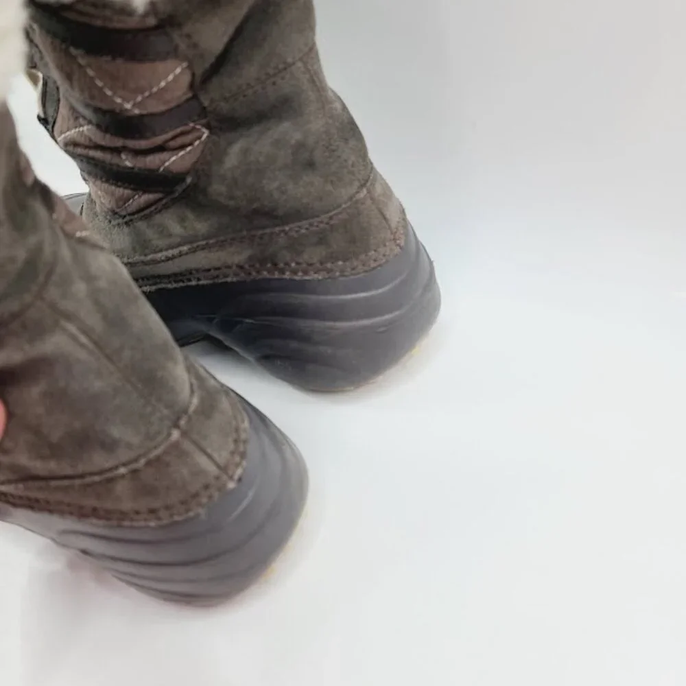 Columbia Women's Brown Sierra‎ Summette BL1519-205 Leather Ankle Snow Boot Sz 8